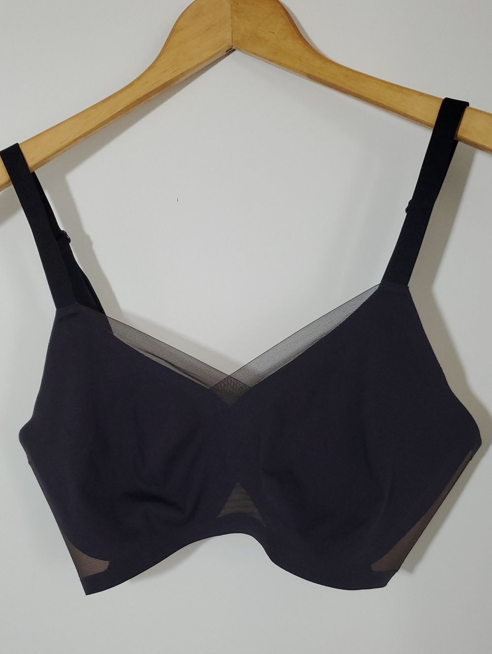 Honeylove CrossOver Bra Classic Mesh Black Wire free Size M